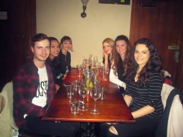 Clockwise from left: Diarmid, Naomi, Bryony, Me, Allis and Megan.